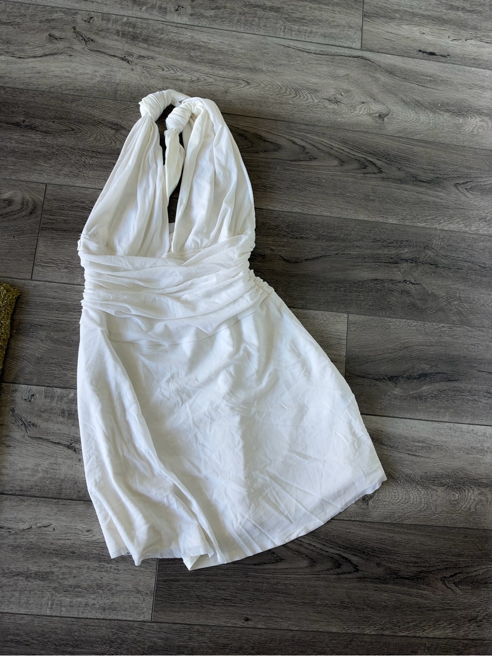 Women's White Halter Dress - Classic Summer Style